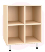 Vestiaire 4 cases ouvert crèche