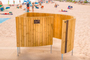 Cabine de plage norme PMR