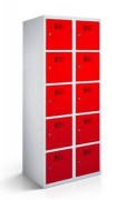 Vestiaire multicases en acier - 1 à 4 colonnes - 3 à 24 compartiments - Larg. 30 ou 40 cm