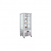 Vitrine réfrigérée pour pâtisserie - 400 L - Dim. L706 x H1800 x P706 mm - 4 faces vitrées