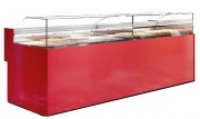 Vitrine réfrigérée de comptoir pour pâtisserie - Longueur de 938 à 1875 mm - Acier inox - Eclairage LED