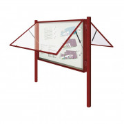 Vitrine d'affichage extérieur à porte levante - 18 A4 à 30 A4 - Simple ou double face