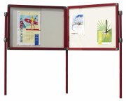 Vitrine d'affichage extérieure sur pieds