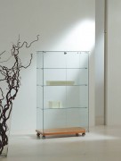 Vitrine d'exposition classique verre largeur 80 cm