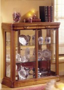 Vitrine d'exposition en bois hauteur 97 cm