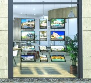 Vitrine immobilière afficheur LED