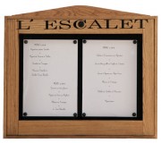 Vitrine porte menu lumineuse - 2 ou 3 A4