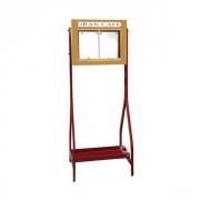 Vitrine porte menu 2 pages double face