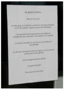 Vitrine porte menu en plexi - Format A4