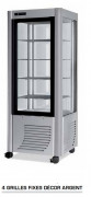 Vitrine pour desserts glacés– 4 faces vitrées – 400 L –avec 4 grilles fixes 490x540mm– Réfrigération statique -5°C / -20°C