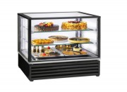 Vitrine réfrigérée positive ventilée - Longueur 785 ou 1185 mm - 2 étages