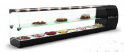 Vitrine à sushis étroite pour comptoir